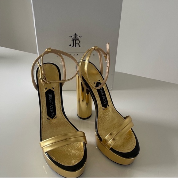 Jessica Rich / Platforms / Golden / 37 US / New with box / Perfect Condition - Picture 7 of 8